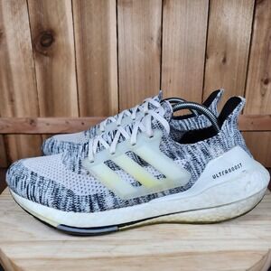 Adidas Ultraboost 21 Shoes Womens 11 White Black Running Sneakers‎ GV7712